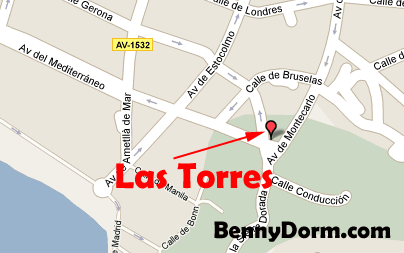 Las Torres Map